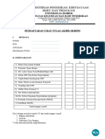 Form Pendaftaran Ujian Tugas Akhir