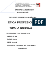 Ensayo Ética Profesional