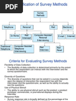 A Classification of Survey Methods