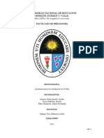 Monografía de La Democracia y Corrupción en El Perú