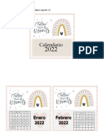 Calendario Caja CD 2022 - Ejemplo Arcoiris