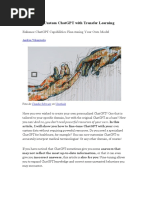 Create Your Custom ChatGPT With Transfer Learning
