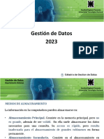 Gestion de Datos - UNIDAD I - ARCHIVOS - 2023