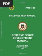 PAM 10 00 PA Army Reserve Force Developm