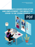 Journeys Into Higher Education and Employment The Impact of Covid 19 On Young People