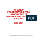 Acuerdo de Gobierno Entre PSN-PSOE, Geroa Bai y Contigo-Zurekin