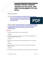 Accounting Theory Conceptual Issues in A Political and Economic Environment 9th Edition Wolk Test Bank 1