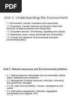 Understanding The Environment