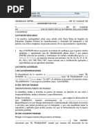 Contrato para Trabajador de Confianza