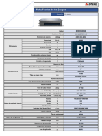 Ficha Técnica (Fan Coil 3TR) - (CH)