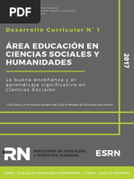 Desarrollo Curricular Area Educacion en Ciencias Sociales y Humanidades