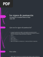 Los Signos de Puntuación EXPOSICION de ANDERSON