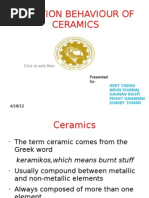 Friction of Ceramics