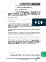 TDR Corte de Obra y Reformulacion Del Expediente Técnico Paccha (Jardin)