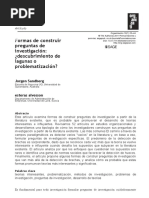 Copia Traducida de Sandberg, J., y Alvesson, M. (2011) - Ways of Constructing Research Questions. Gap-Spotting or Problematization.