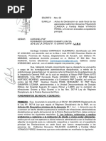 Escrito Con Actas de Declaración Sede Fiscal