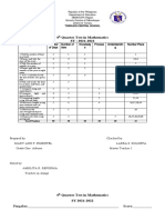 4th SUMMATIVE TEST IN MATHEMATICS