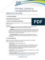 Instructivo de Llenado Solicitud FAUCA