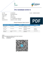 Kartu Vaksinasi Covid-19: Riwayat Pemberian Vaksin Covid-19