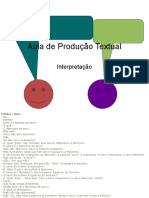 Aula de Produção Textual Março