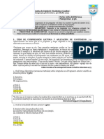 Prueba de Unidad I, 4to Medio 2019