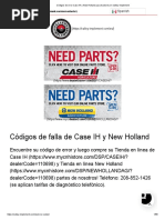 Códigos de Error Case IH y New Holland