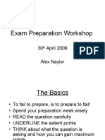 Exam Preparation 30.04.2009