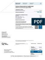 Mode de Versements Égaux (MVE) : Facture D'électricité Du 3 Juillet 2023