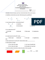 Third Quarter Summative TEST No. 1 Math 4