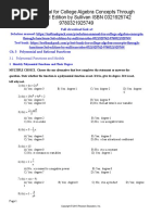 College Algebra Concepts Through Functions 3rd Edition Sullivan Test Bank 1