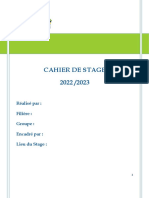 Cahier de Stage