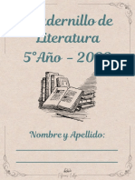 Cuadernillo 5to Literatura