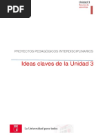 Ideas Claves Unidad 3. Proyectos Interdisciplinarios