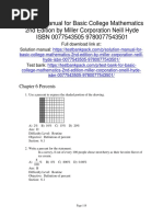 Basic College Mathematics 2nd Edition Miller Test Bank Download