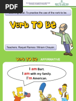 Verb To Be - Affirmative - Negative - Questions