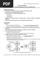 Chapter 6 - Chemical Bonding, Structure and Properties