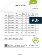 Certificado de Cotizaciones AFPModelo