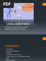 Local Anesthetics