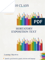 Hortatory Exposition Text