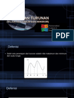 Penerapan Turunan - Nilai - Maksimum - Dan - Minimum