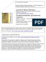 Thiosemicarbazides Synthesis and