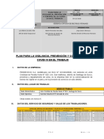 Plan para La Vigilancia, Prevención y Control Del Covid-19 en El Trabajo V-4