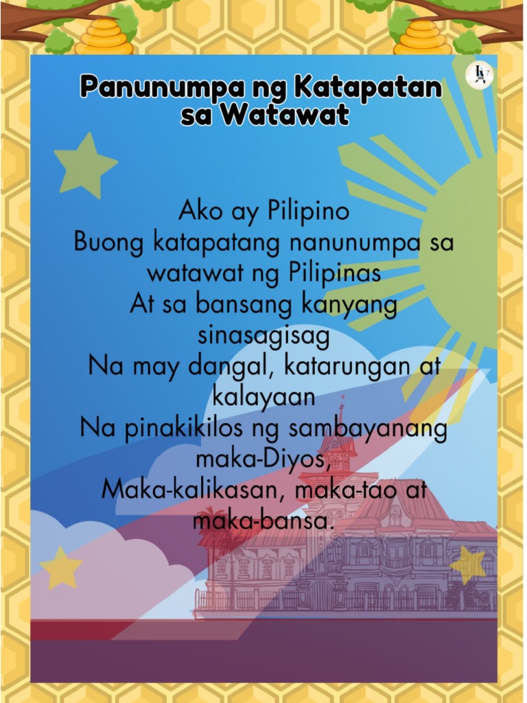 Phil. Anthem Pan. Makabayan | PDF