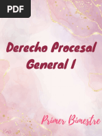 Derecho Procesal General I Bim1