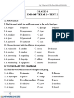 End Term Revision - 6 Grade