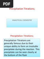 Precipitation Titrations