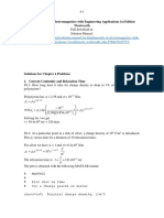 Fundamentals of Electromagnetics With Engineering Applications 1st Edition Wentworth Solutions Manual 1