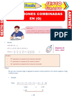 Operaciones Combinadas de Números Racionales para Sexto Grado de Primaria