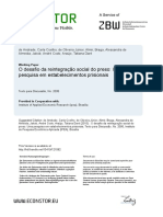 DE ANDRADE, Carla Coelho Et Al. O Desafio Da Reintegração Social Do Preso - Uma Pesquisa em Estabelecimentos Prisionais. Texto para Discussão, 2015.