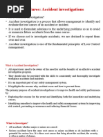 Accident Investigations-Last Unit Topic